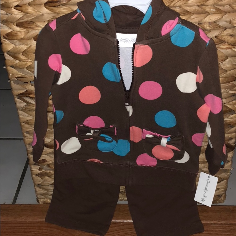 Specialty baby two piece pant and jacket outfit